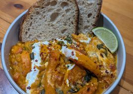 Roasted Squash Daal Traybake