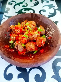 Foto resep Bakso Penyet Sambal Korek