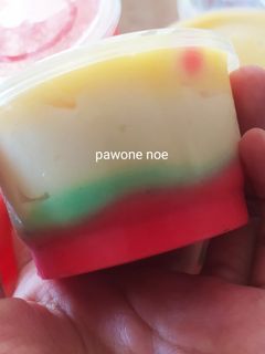 Foto resep Rainbow Bread Puding