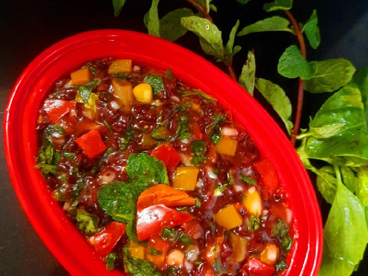 Recipe Black rice tangy salad the So Delicious Appealing