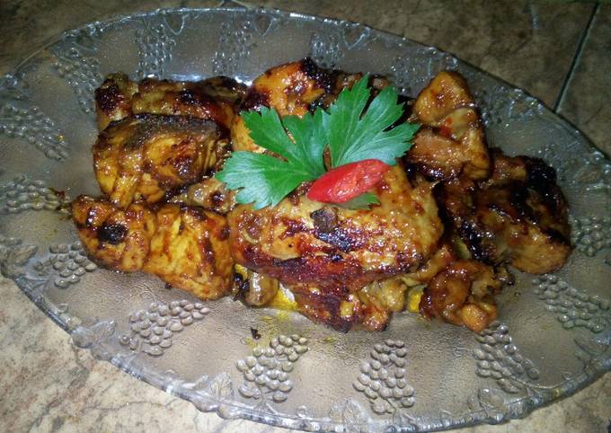 Ayam bakar asam manis (bakar teflon)