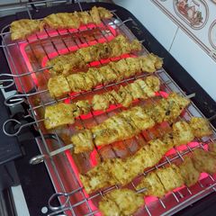 A picture of Chicken skewers.