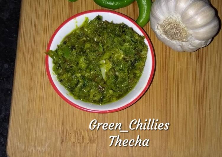 Simple Way to Prepare Any-night-of-the-week Green Chillies Thecha