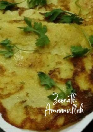 A picture of Moong Daal Dosas or Yellow Lentil Dosas.