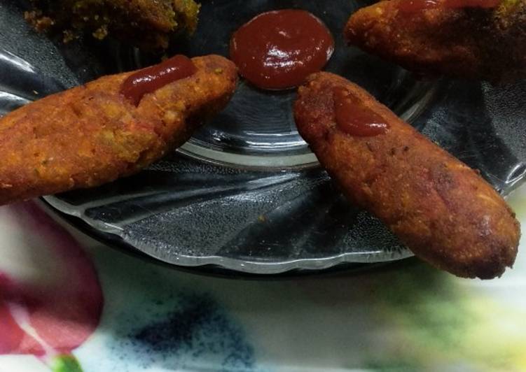 Colour rice fritters