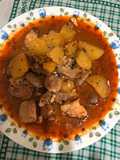 439. Espardenya de rape, conejo y pollo (principal carne)