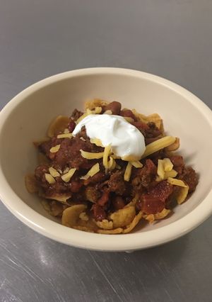 A picture of Chili for Frito Chili Pie.