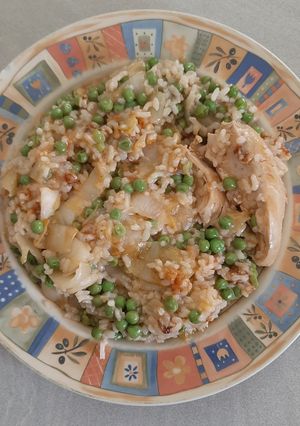 Une photo de Poulet au Riz et Petits Pois