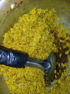 A picture of Local jollof rice.