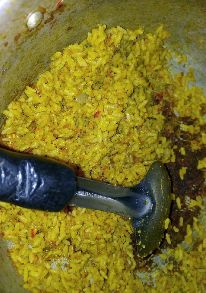 A picture of Local jollof rice.
