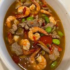 A picture of Sambel pete goreng benteng.