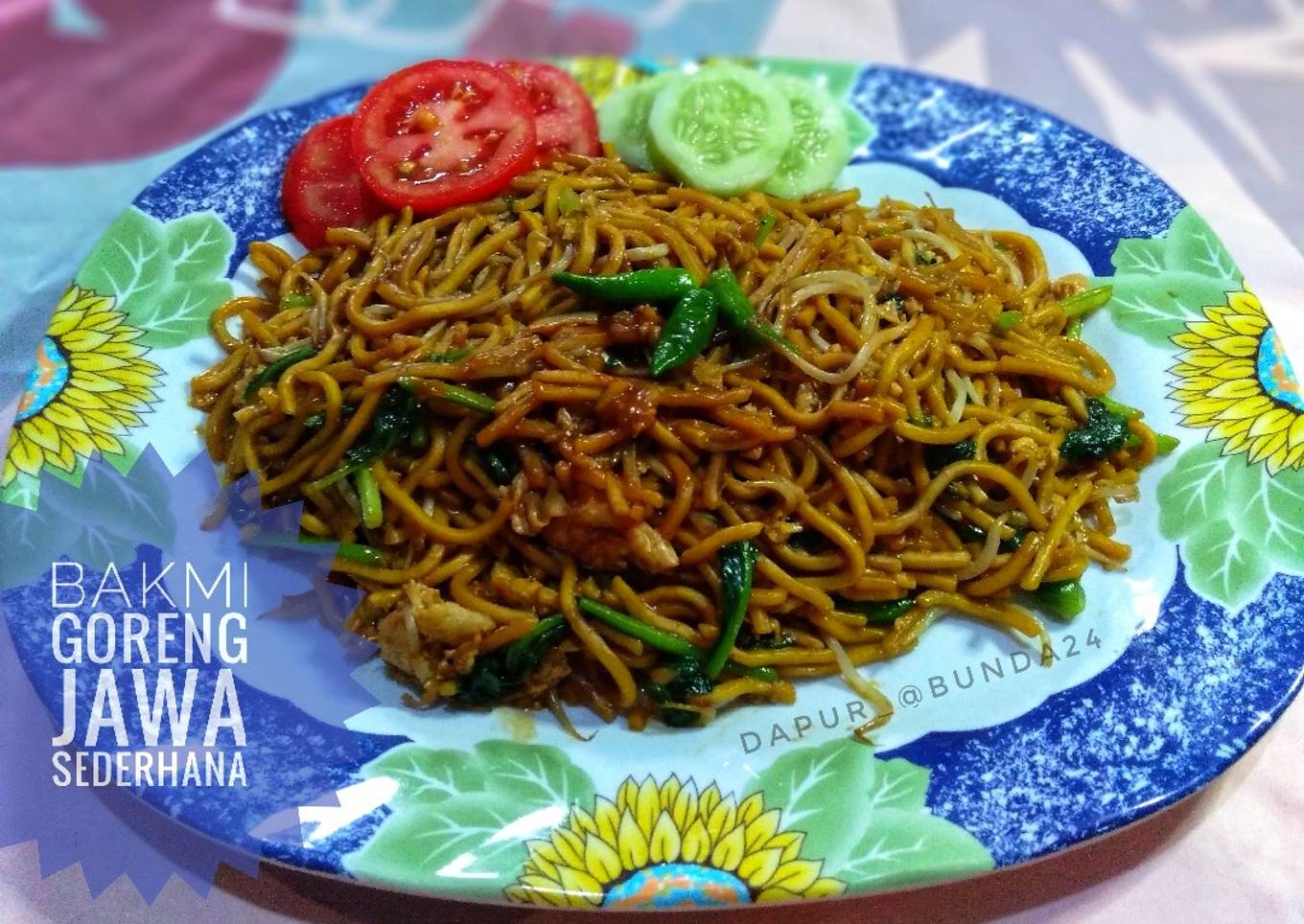 Bakmi goreng Jawa sederhana