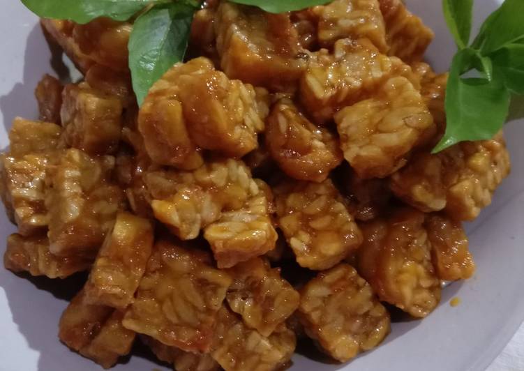 Langkah mengolah Sambel tempe asam.manis wenak tenan👍👍👍😍😍😍😘😘🙏👍👍👍🏼👍, Sempurna