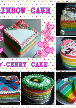 Foto resep Rainbow Cake for Beginner
