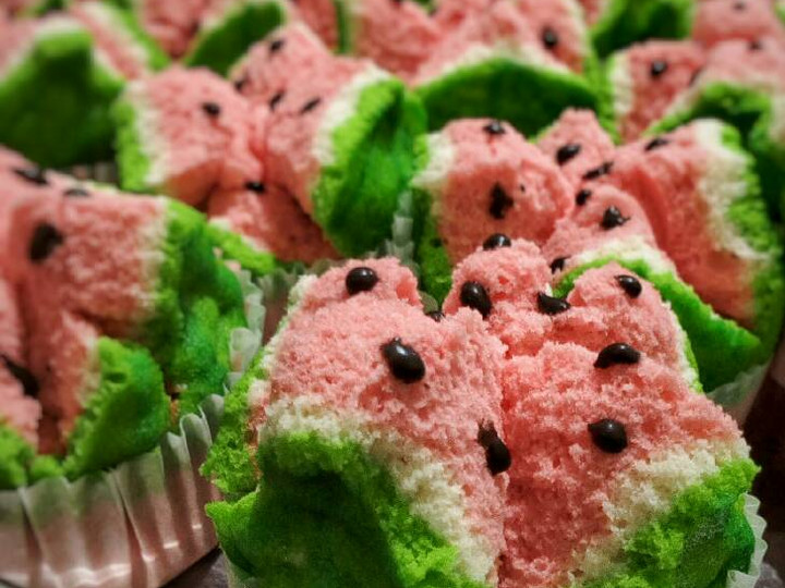 Cara Gampang Membuat Bolu Kukus (Mekar) Semangka 1 Telur - All in One Methode Anti Gagal