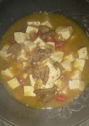 Foto resep Oseng Daging Sapi Tahu Kuah Segar