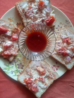 ब्रेड पिज़्ज़ा (bread Pizza recipe in hindi) रेसिपी मुख्य फोटो