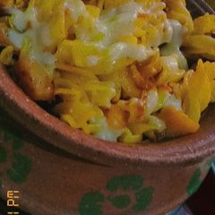 A picture of Cheesy matka pasta.