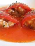 Piquillos rellenos de rape