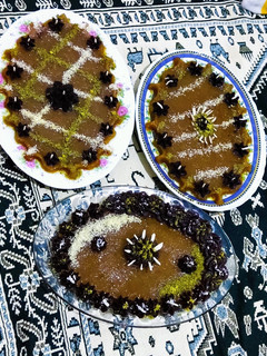 عکسی از دستور تزئین حلوا(جهت ایده)+هدیه های قشنگم🎁