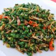 Tumis Kering Pedas Kacang Panjang Teri Medan