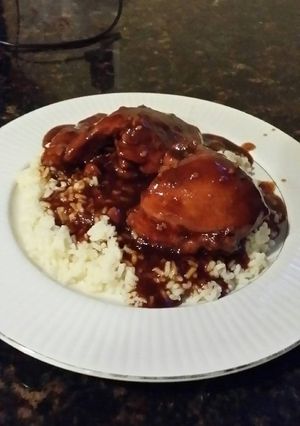 A picture of Brad's chicken adobo.