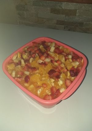 Una foto de Mi postre favorito ensalada de frutas