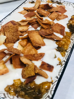صورة لوصفة فتة ورق عنب