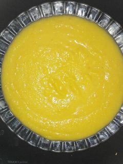 Una foto de Crema de calabaza y zanahoria