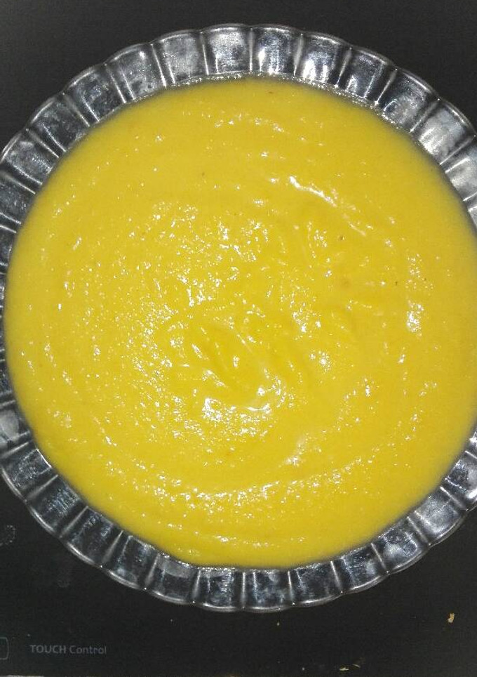 Una foto de Crema de calabaza y zanahoria