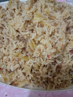 A picture of Mince Biryani 🍚.