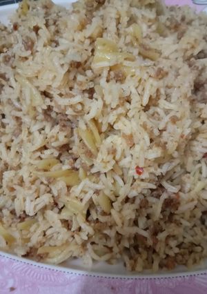A picture of Mince Biryani 🍚.