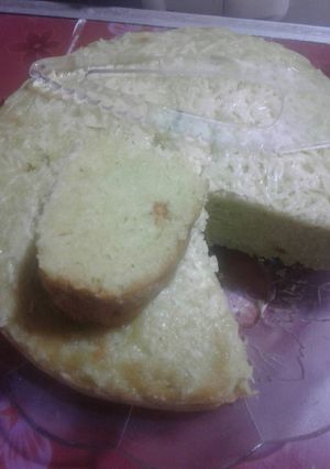 Foto resep Bolu tape pandan keju(kukus tanpa telur)