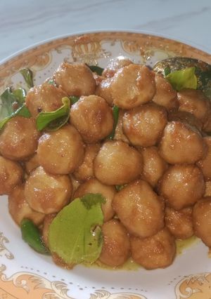 Foto resep Bakso bumbu kuning