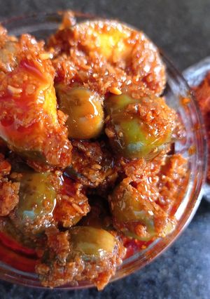 A picture of Gunda Mango Pickle.