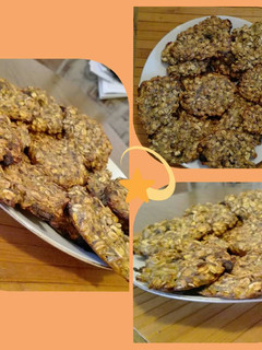 Banános zabpelyhes keksz recept fotója