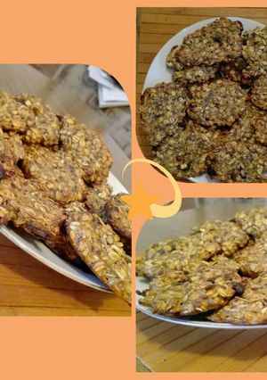 Banános zabpelyhes keksz recept fotója