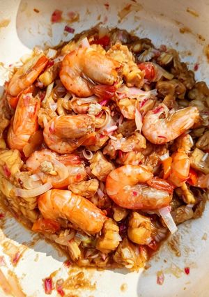 Foto resep Tumis Tempe Udang Bunga Kecombrang