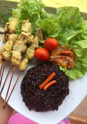 Foto resep (Eat Clean Menu) Sate Ayam + Sambal Bawang