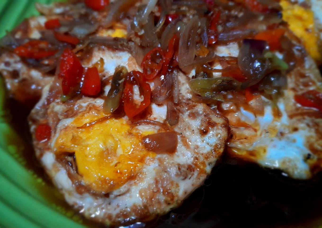 Telor Ceplok Kecap Pedas