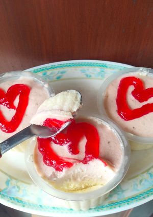 Foto resep Ice cream nasi 🍚🍨🍓