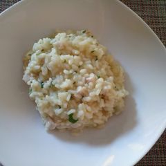 A picture of Risotto con pesce spada swordfish risotto.