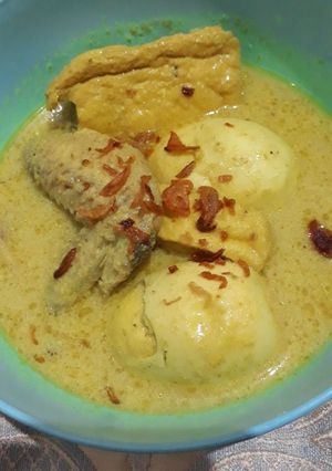 Foto resep Kare ayam telor tahu