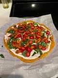 Vegan BLT pizza