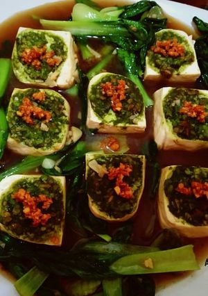 Foto resep Tahu Sutera Daun Kucai Rumput Laut ala MamaKeanu