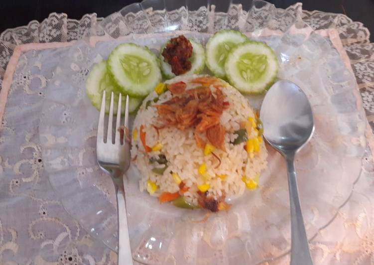 Nasi Liwet ikan asin ala Oma
