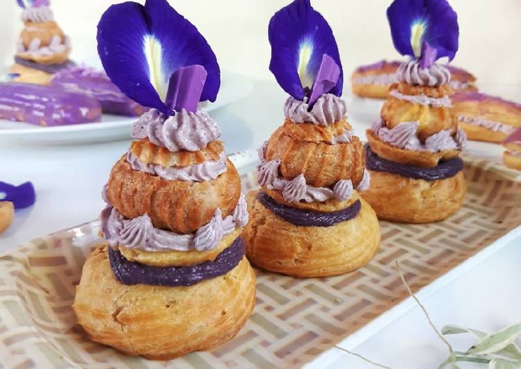 Eclair (Choux Pastry) Bluepea Cream