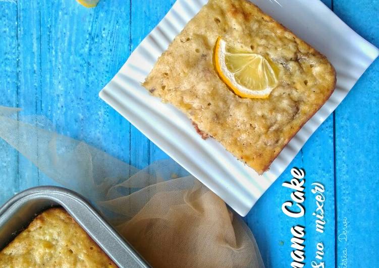 Resep Lemon Banana Cake (with lemon zest &simple no mixer ...