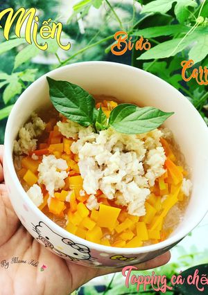 Hình của món Miến bí đỏ carrot topping cá chẽm#teamtrees 🌳🌟.