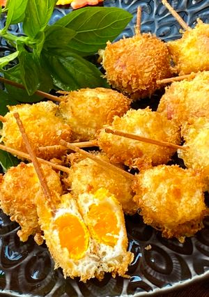 A picture of Japanese Soft Quail Egg Fry.